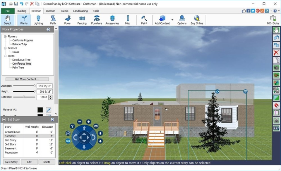 screenshot of DreamPlan Home Design Software